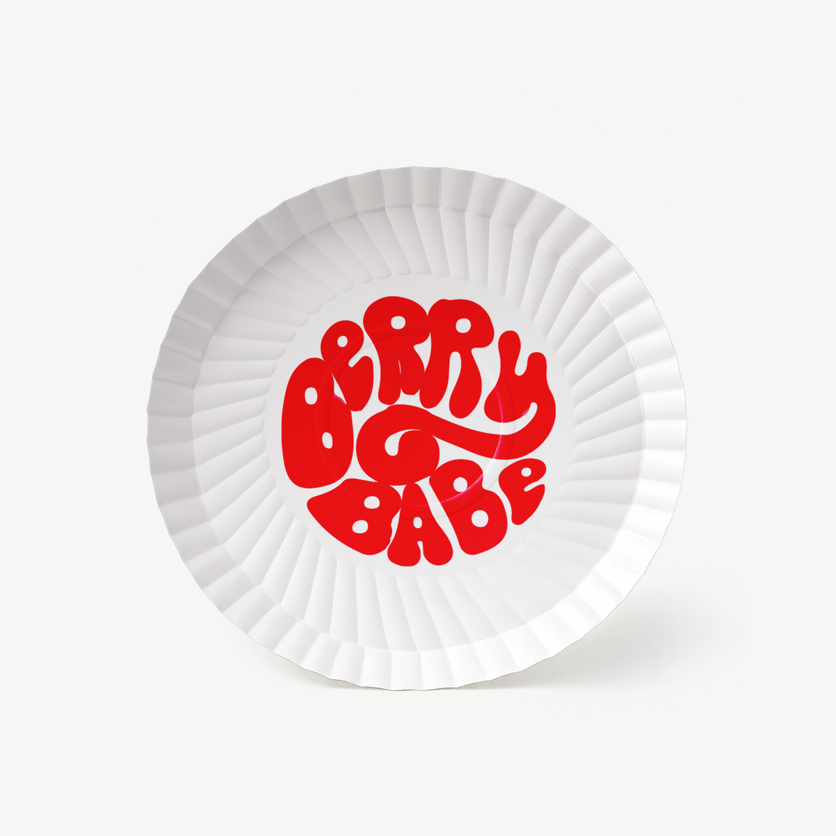 Disposable plate with custom print