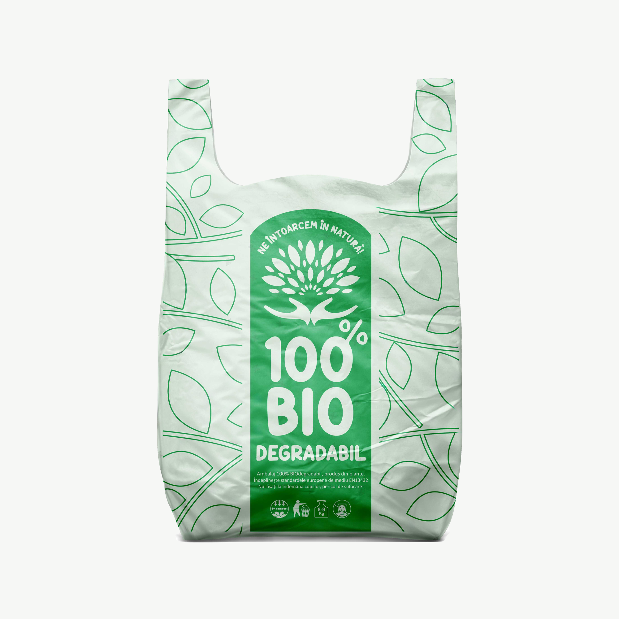 Pungi retail 100% biodegradabile personalizate