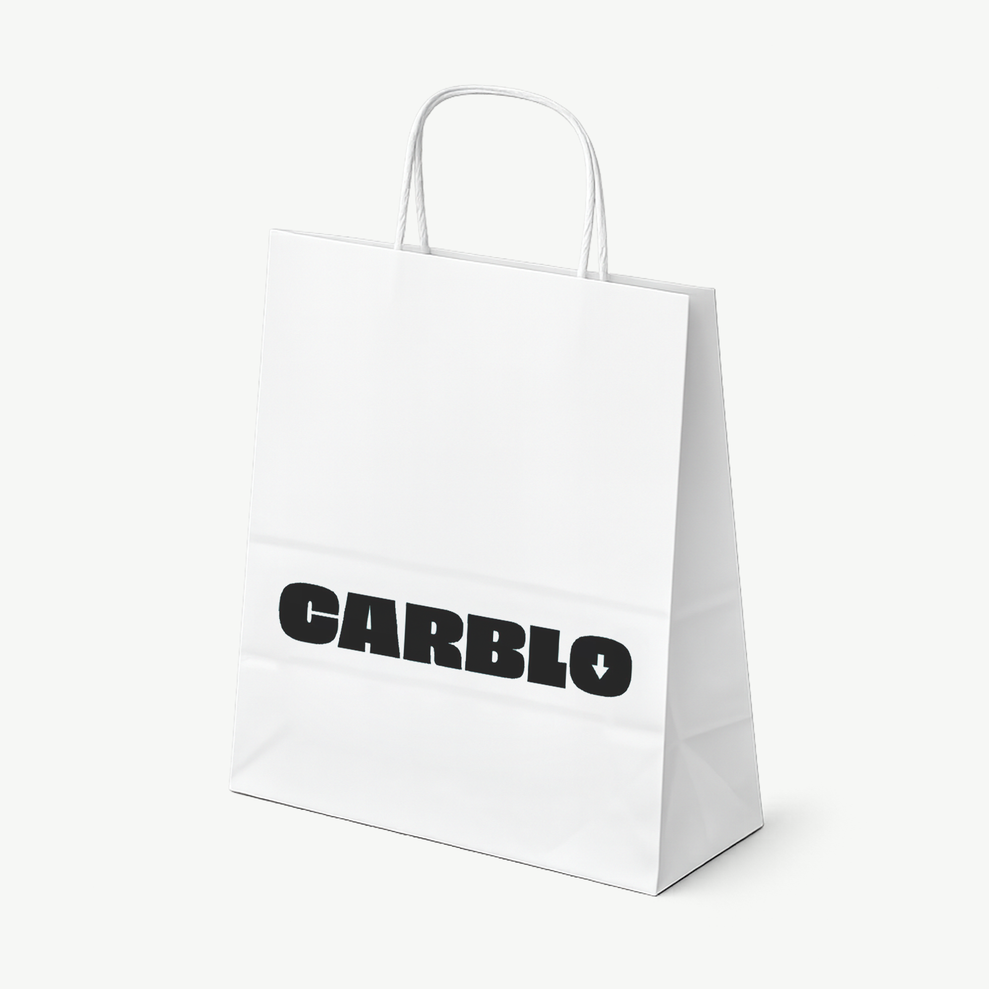Premium twisted handle paper bags with custom print