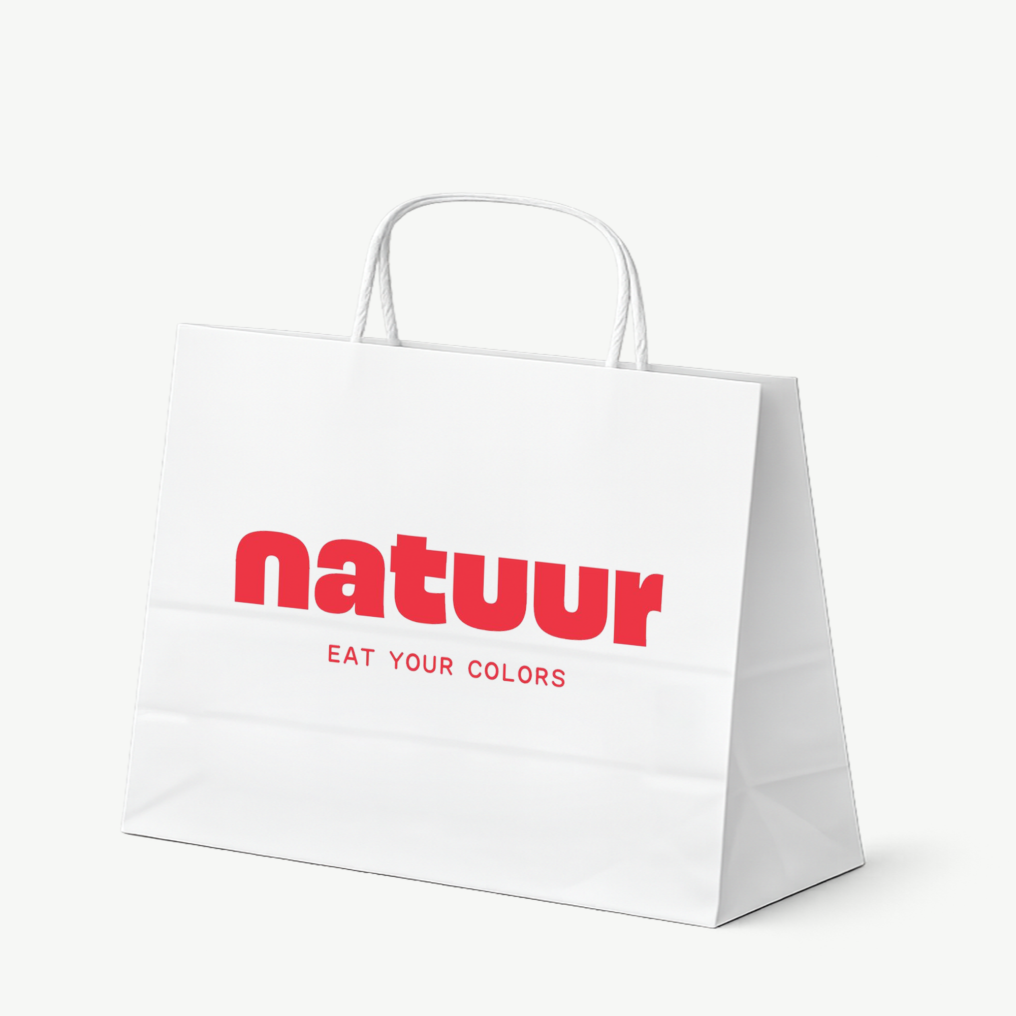 Premium twisted handle paper bags with custom print