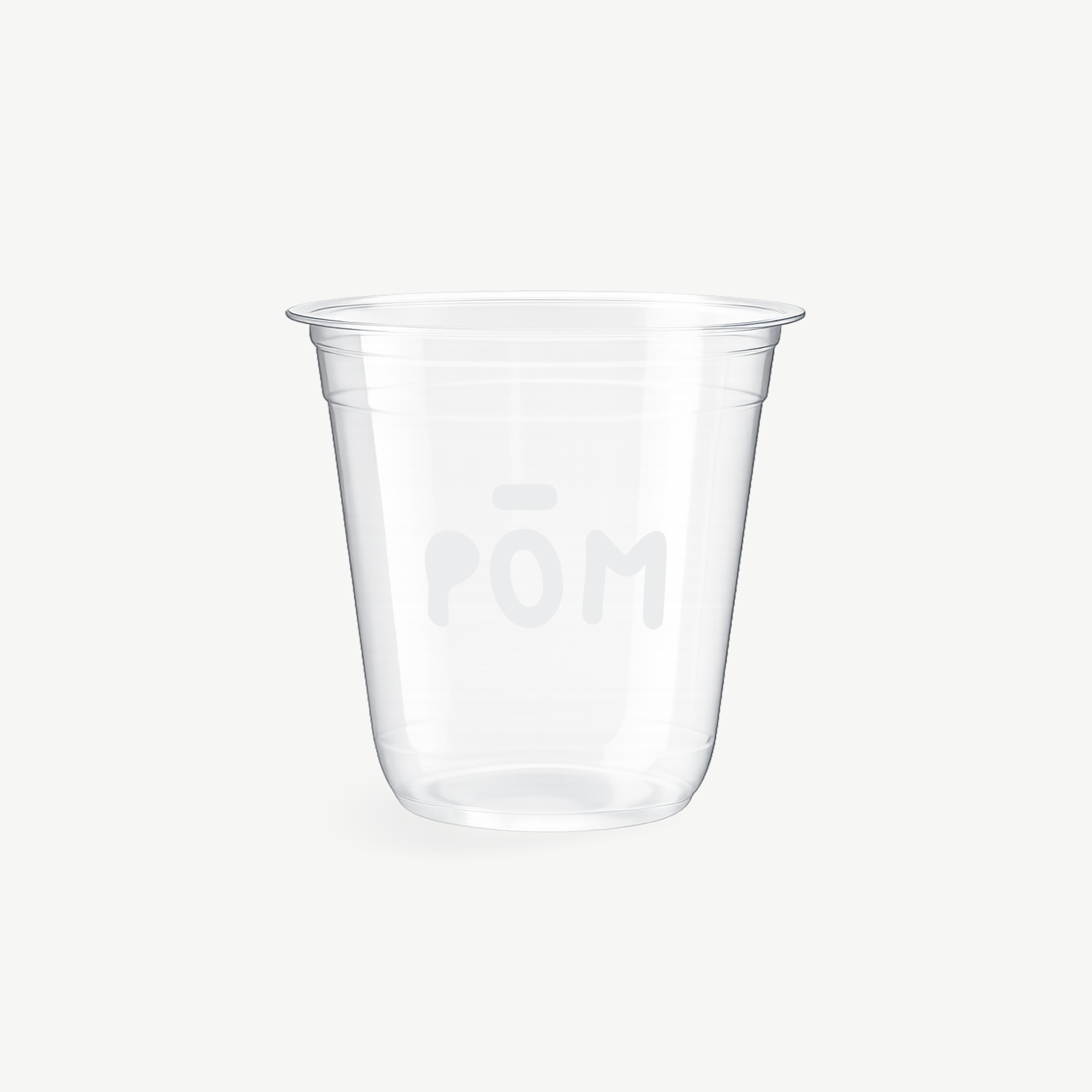 Pahare PET cu bază rotunjită pentru boba cu print personalizat