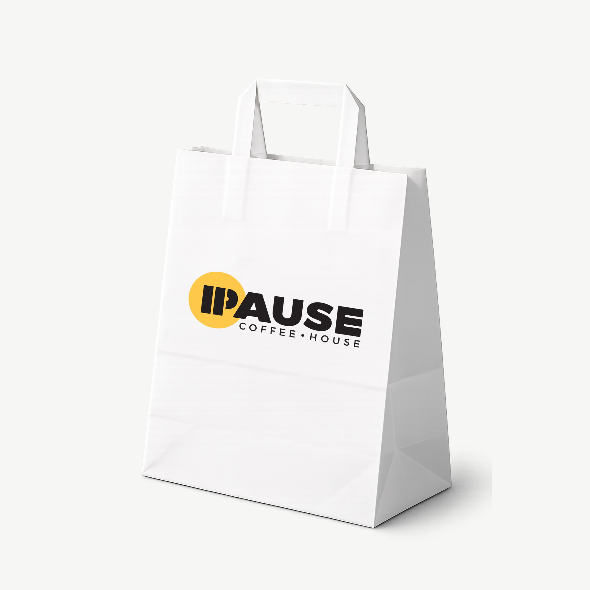 Premium flat handle paper bags with custom print