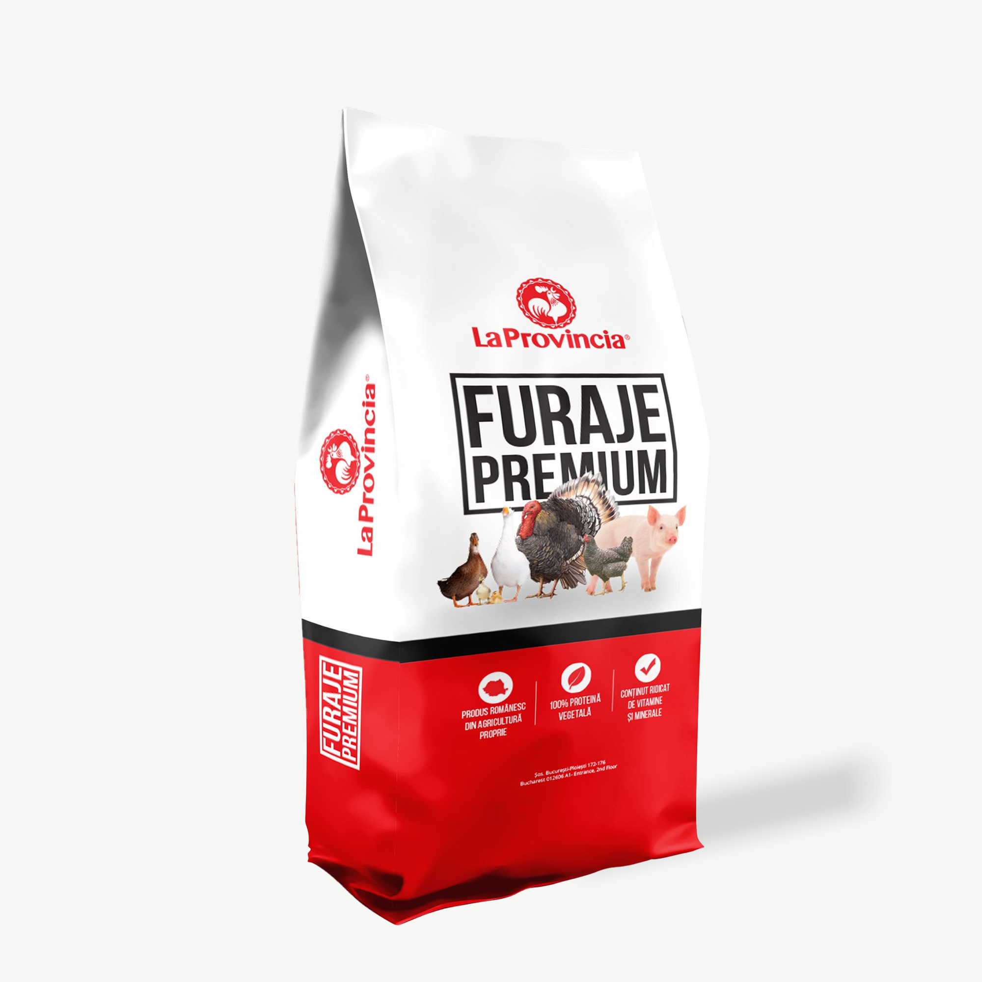 Saci din hârtie kraft multi-strat pentru hrană animală cu imprimare personalizată
