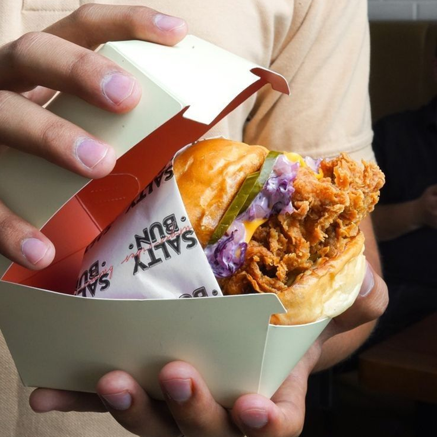 Cutie burger cu personalizare full print